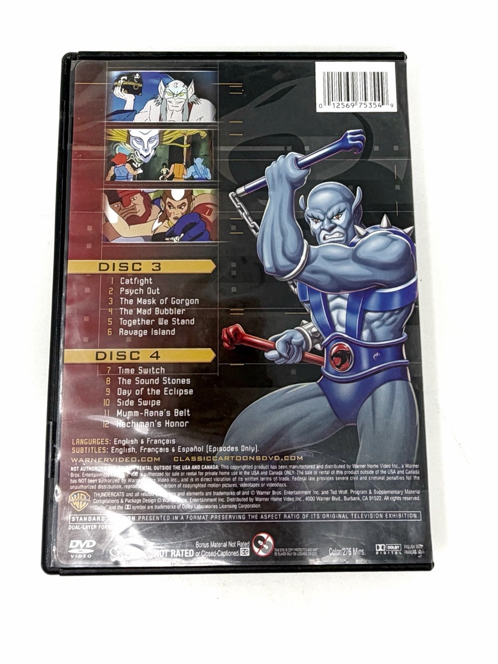 ThunderCats Season 2 Volume 1 DVD Discs 3 & 4 Classic Cartoon Network - Picture 2 of 5
